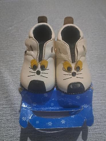 Uşaq ayaqqabısı – həqiqi dəri, heyvan üzü dizaynlı - Material: yumşaq — 5