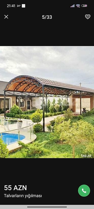 cetirler: Xidmət: Talvarların yığılması və quraşdırılması - Fərdi layihə — 5