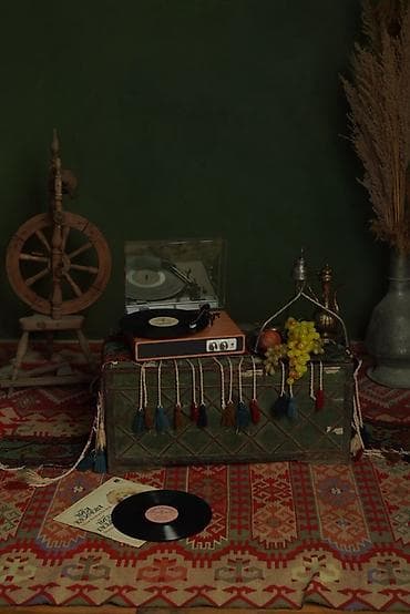 maqintafon kalonka satisi: Vinil patefonlar –masaüstü modellər Məhsul təsviri: - Retro üslublu — 4