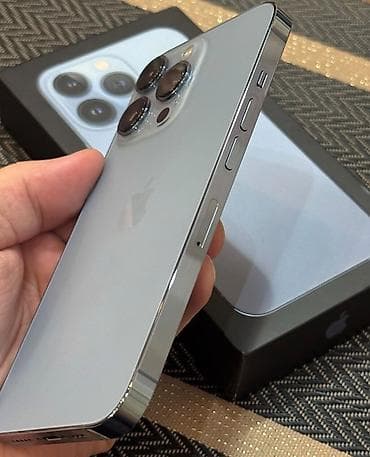 dubay iphon: IPhone 13 Pro, 128 GB, Sierra Blue, Zəmanət, Simsiz şarj, Face ID — 2