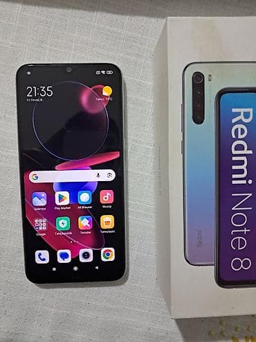 Redmi Note 8, 64 GB, rəng - Mavi, Barmaq izi