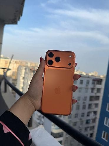 IPhone 17 Pro Max, 256 GB, Narıncı, Barmaq izi, Face ID, Zəmanət