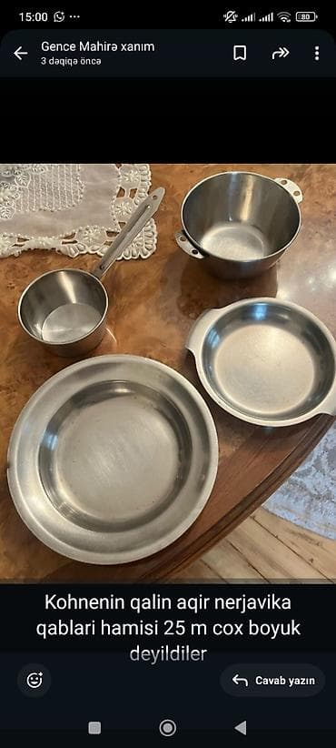 aloe gul: Kolleksiya qab-qacaq dəsti Məzmun: - Porseleindən müxtəlif servis — 2