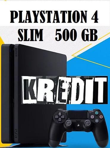 playstation 5 sony digital: PlayStation 4 Slim – 500 GB Tek sexsiyyet vesiqesi ile,ayda cemi 29 — 1