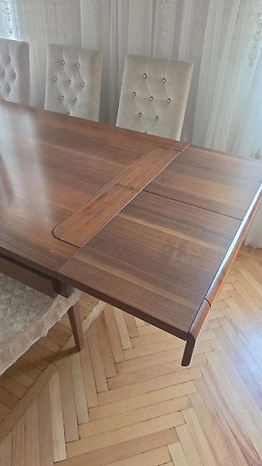 mdf panel: Qonaq masası, İşlənmiş, Açılan, Taxta, Dördbucaq masa — 3