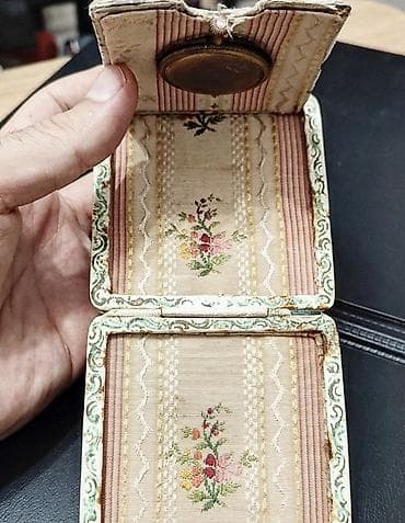 çiçi xalçası: Sadece wp baxılır Antik portativ masa saatı – qatlanan etui dizaynı — 4