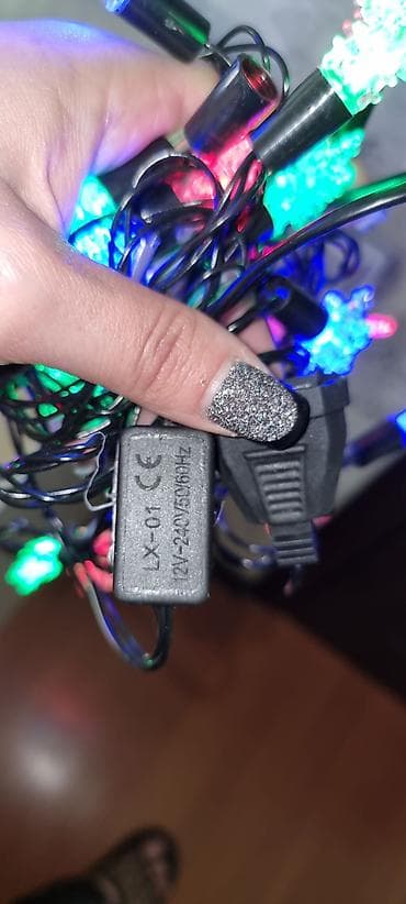 disk teker satisi kreditle: LED işıqlı qirlyanda – “qar dənəsi” başlıqlı, rəngarəng - Şəbəkə ilə — 3