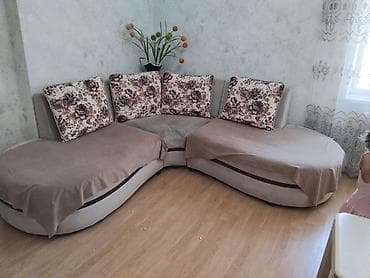 Künc divan dəsti - 3 parçalı modul quruluş: küncə uyğun quraşdırılır