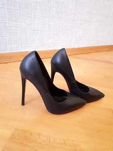 Tuflilər: Tuflilər, Ölçü: 38, rəng - Qara, İşlənmiş — 2