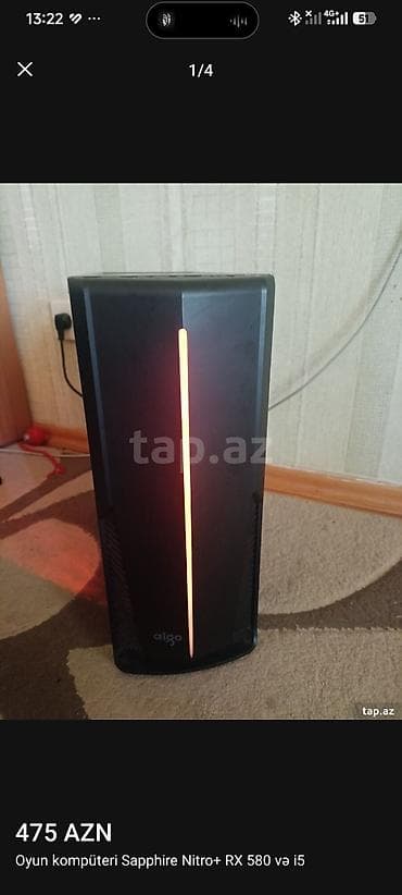 klaviatura mouse: Full Gaming Set – Sapphire Nitro+ RX 580 & i5 — 5