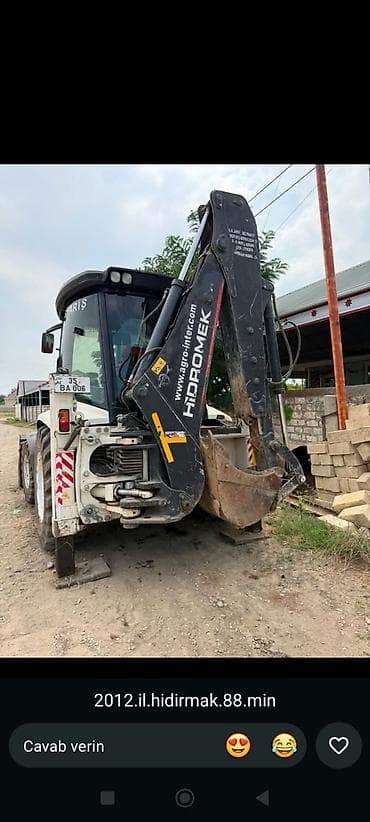 ekskavator icaresi: Hidromek HMK 102B ekskavator-yükləyici xidməti - Güclü arxa — 6