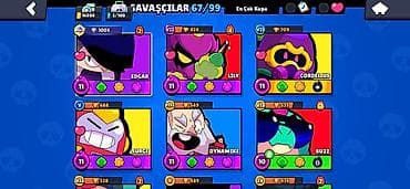 10 sabo: Brawl Stars hesabı – yüksək inkişaf etdirilmiş profil - Kupa: 16 808 — 3