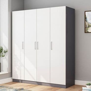 тумба на колесиках: Новый, Распашной, 3 двери Прямой шкаф, Гардеробный шкаф, Азербайджан — 5