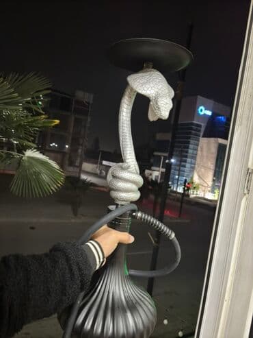 kişi kostyum modelleri: Nadir dizaynlı nərgilə - Bədii “ilan” formalı şaxta: gövdə gümüşü — 1