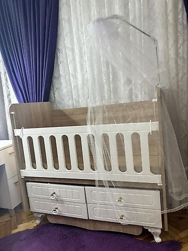 Oğlan və qız üçün, Dördbucaq, Beşik, Dəstsiz, Matrassız, Yellənmə mexanizmsiz — 1