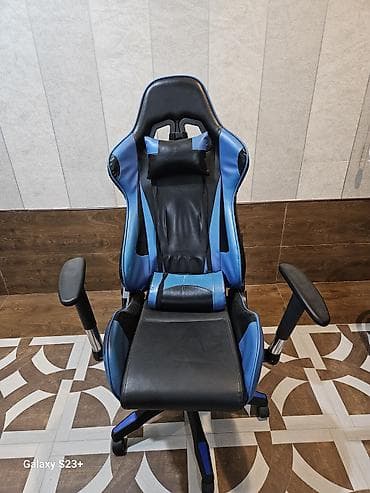 Ofis dəst mebeli: Təkərli, Qolları tənzimlənir, Süni dəri — 1