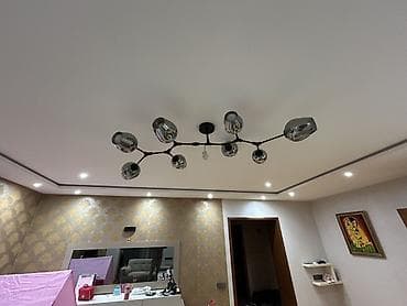 asma tavanlar hamam: Çılçıraq, 8 lampa, Metal — 2