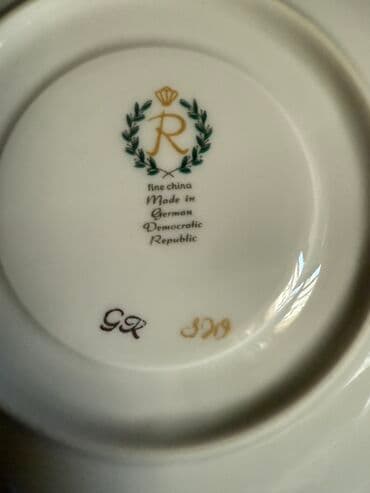 serviz nədir: Çay dəsti, rəng - Ağ, Farfor, Almaniya — 3