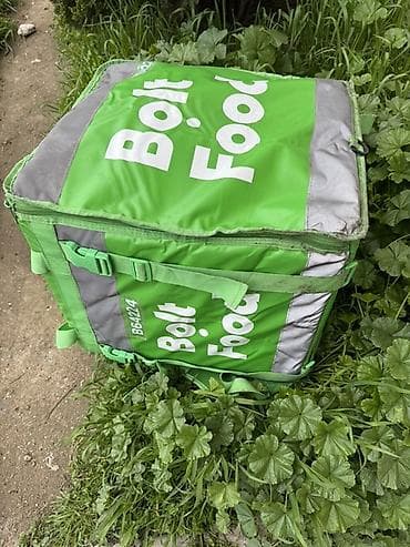 Bolt Food çatdırılma çantası - Rəng: parlaq yaşıl, boz əks etdirici