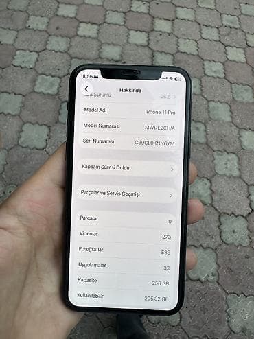 processor core i7: IPhone 11 Pro, 256 GB, Barmaq izi, Simsiz şarj, Face ID — 5