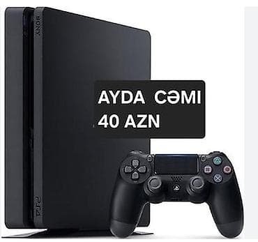 Sony PlayStation 4 (PS4) Slim oyun konsolu - Kompakt, zərif dizaynlı
