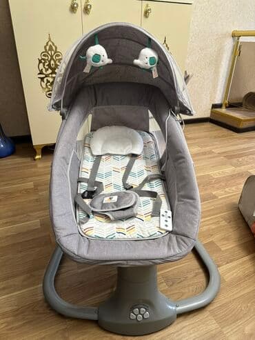 friso vom 800 qr qiymeti: Uşaq üçün elektrikli beşik-swing - Yumşaq, rahat oturacaq və baş — 1