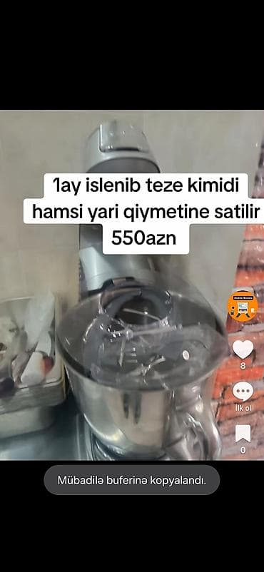 *Kenwod xemiryoguran 1ay islenib teze kimidur 550azN unvan baki Aylin2 lalafo.az -da *Kenwod xemiryoguran 1ay islenib teze kimidur 550azN unvan baki Aylin2