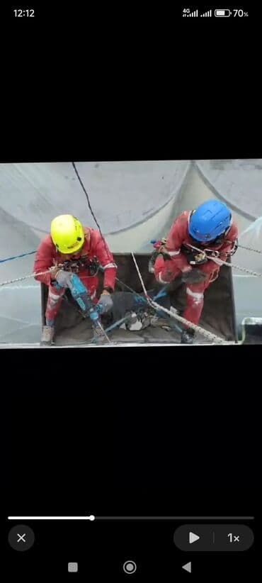 demir işleri: Alpinist üsulla əl çatmaz yerlərdə və istənilən hündürlükdə fasad — 9