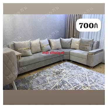 Mebel: Künc divan, Yeni, Açılan, Bazalı — 1