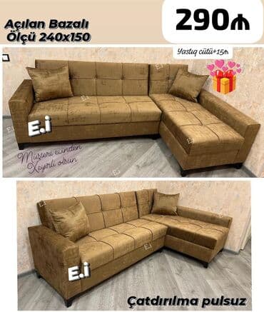 Künc divan, Açılan, Bazalı, Parça, Pulsuz çatdırılma