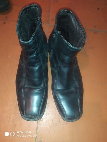 qış botları: Məhsul: Bata Comfort kişi qısa çəkmələri - Material: təbii dəri üst — 1