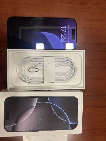 IPhone 16 Pro, 128 GB, Qara, Simsiz şarj, Sənədlərlə, Zəmanət lalafo.az -da IPhone 16 Pro, 128 GB, Qara, Simsiz şarj, Sənədlərlə, Zəmanət