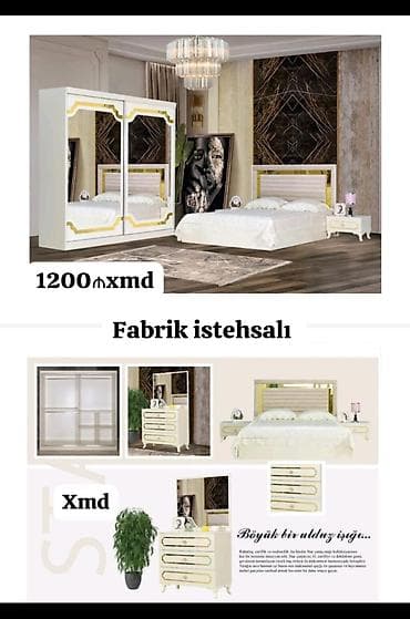 gen: Yataq otağı dəsti – Fabrik istehsalı – Dəst tərkibi: • Güzgülü — 1