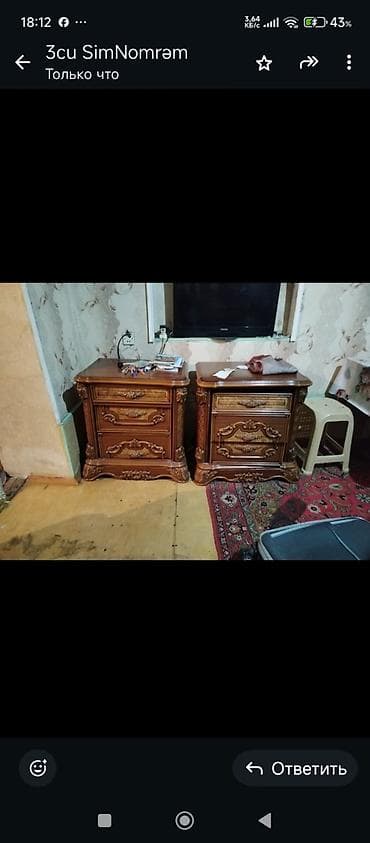 bez dolap: Klassik üslubda yataq otağı dəstirkibi: - 4 qapılı böyük şkaf — 4