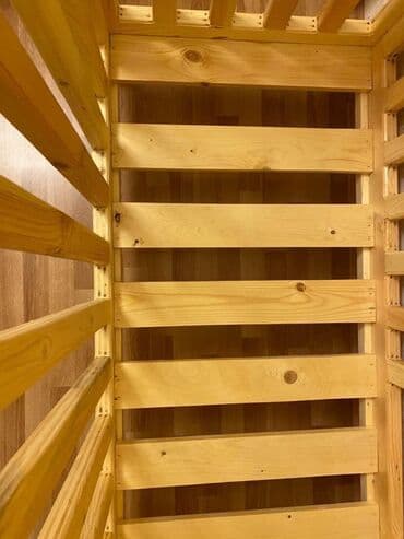 Salon, tibbi mebel: Oğlan və qız üçün, Dördbucaq, Beşik, Matrassız, Yellənmə mexanizmsiz — 2