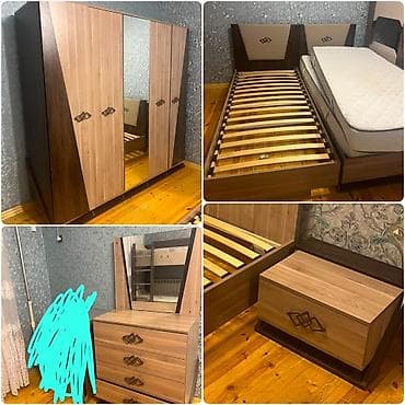 2 təknəfərlik çarpayı, Dolab, Termo, Tumba, İşlənmiş
