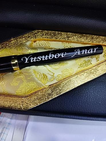 Xəritələr: Qələmlərin üzərində istədiyiniz yazı yazılır lazer ilə ünvan — 2