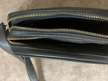 cixol: LLH New York çiyin çantası - Rəng: qara - Material: teksturalı süni — 3