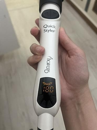 su dalgasi fen: Hairens Quick Styler saç burğu Sağa-sola firlana bilən başlıq Sensor — 2