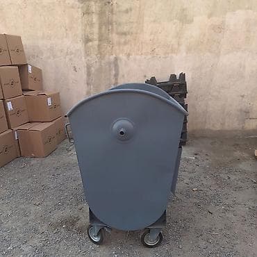 Контейнеры для отходов: 1100 Litrlik Metal Zibil Konteyneri – Təkərli, Yeni ♻️ Möhkəm metal — 2