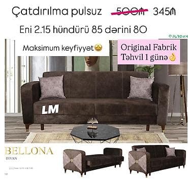metbex ucun divan: Di̇van-kravat, Açılan, Parça, Pulsuz çatdırılma — 1