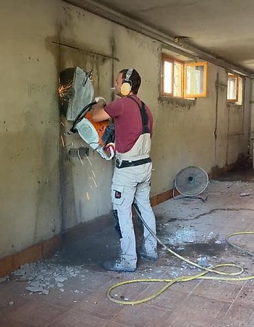 almaz mozaika: Beton kəsimi və deşmə xidməti - Dəqiq və təmiz kəsim: dəmirbeton — 4