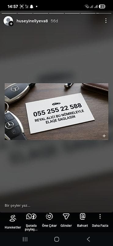 hazir reklam: Avtomobil açarları üçün fərdi vizit kartlarının hazırlanması xidməti — 2