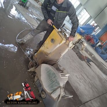 qapi ustu asmalar: #Betonkesme #betondeşmə Beton kubik kərpic - dən kəsim deşim — 8