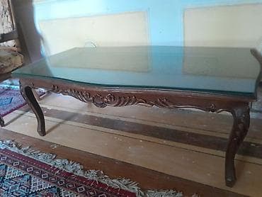 antik stullar: Qedim jurnal masası.fistiq agaci.oyma el işi. hundurluk 45 sm diametr — 4