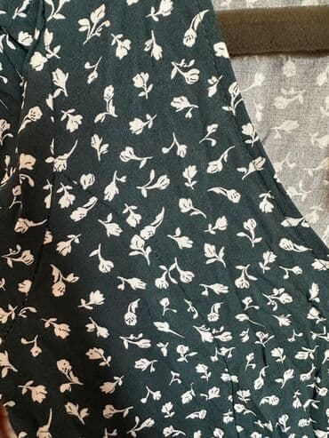 Кофты, свитеры: Hm dress green flower yasil gullu — 2