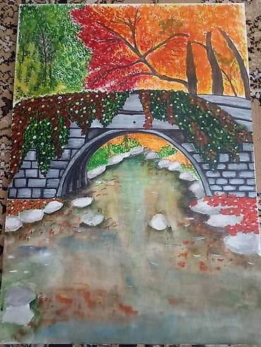 Спорт и отдых: Akvarel tablo dəsti – təbiət mənzərələri — 5