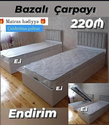karta: Yeni, Təknəfərlik çarpayı, Bazalı, Matras ilə — 1