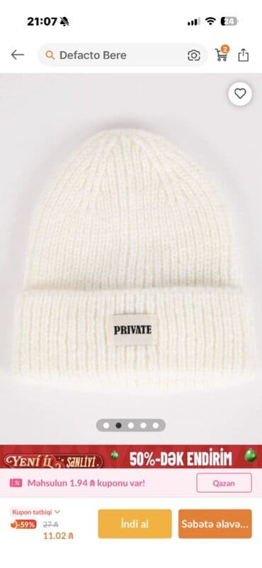 ag koynekler: Defacto qadın bere - Model: ribli toxunma, çevik və elastik quruluş - — 2