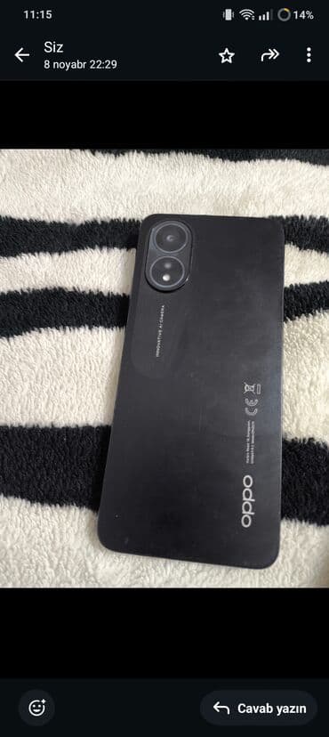 Apple iPhone: Oppo A38, 128 GB, rəng - Qara, Sensor — 2
